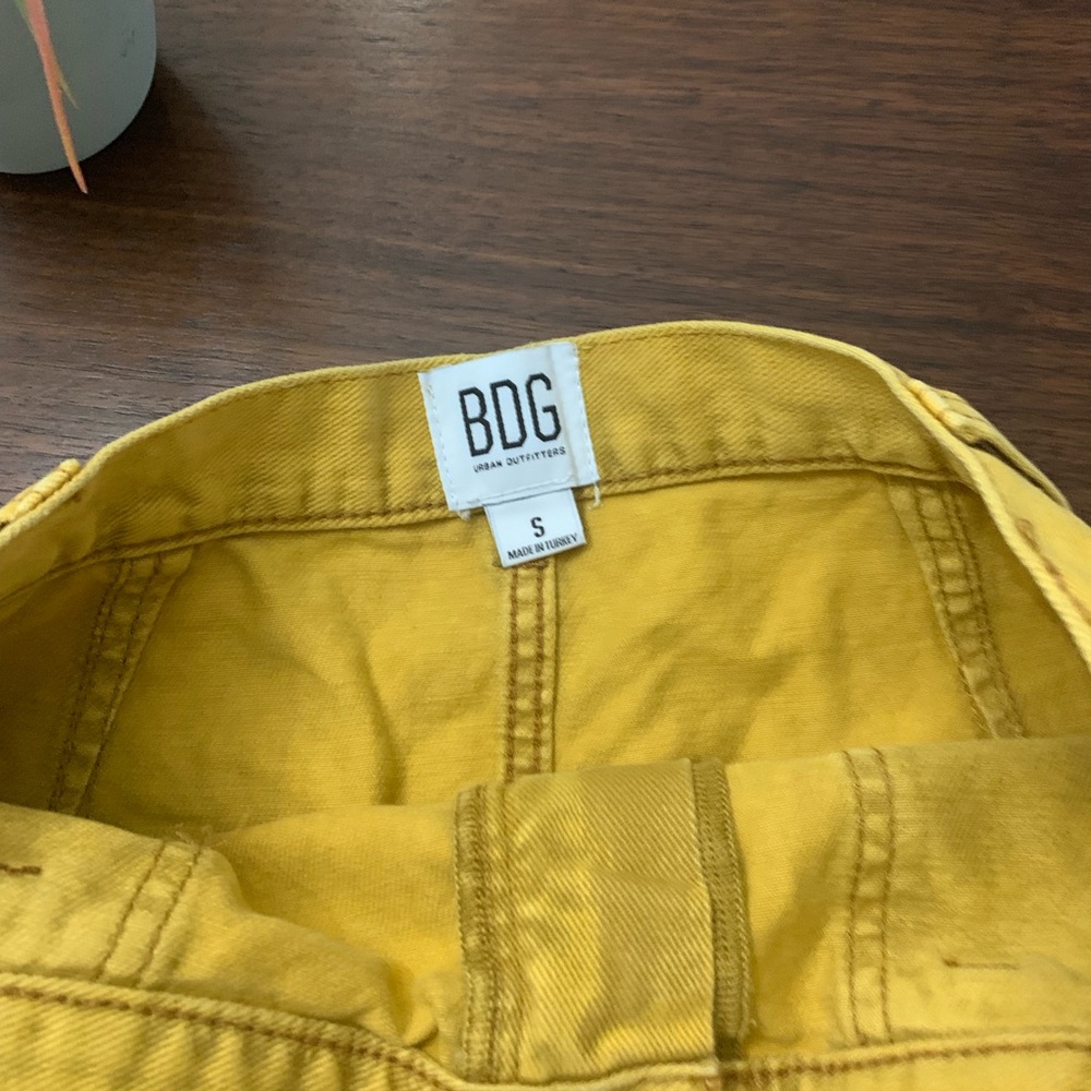 BDG Sun Yellow Carpenter Mini Skirt - Picture 3 of 5